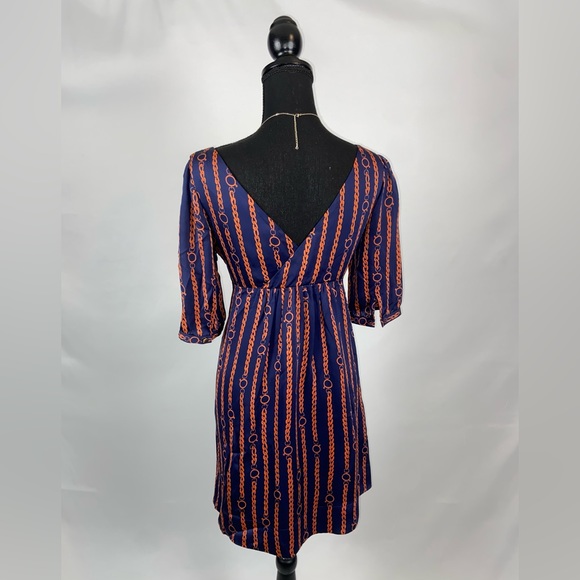 Shosanna Dress 100% Silk V-Neck Size 6 - Picture 4 of 7